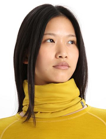 Silent Gold Icebreaker Unisex Merino Flexi Chute Women's Scarves | AU 1453LISH